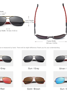 Men Sunglasses Polarized UV400 Sun Glasses for Women fashion