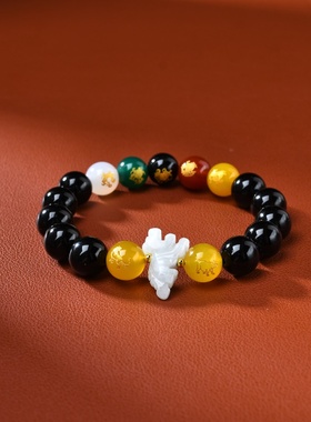 属虎吉祥佩戴物淘运灵阁五岳四神喜合吉祥宏手链男女2026年生肖虎