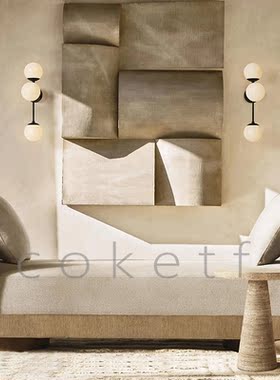 侘寂风意大利天然罗马洞石沙发边几RH Cellini设计师款艺术角几