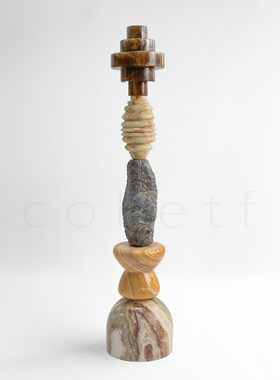 简约现代客厅装饰品摆件轻奢高档天然大理石高级感小众设计艺术品