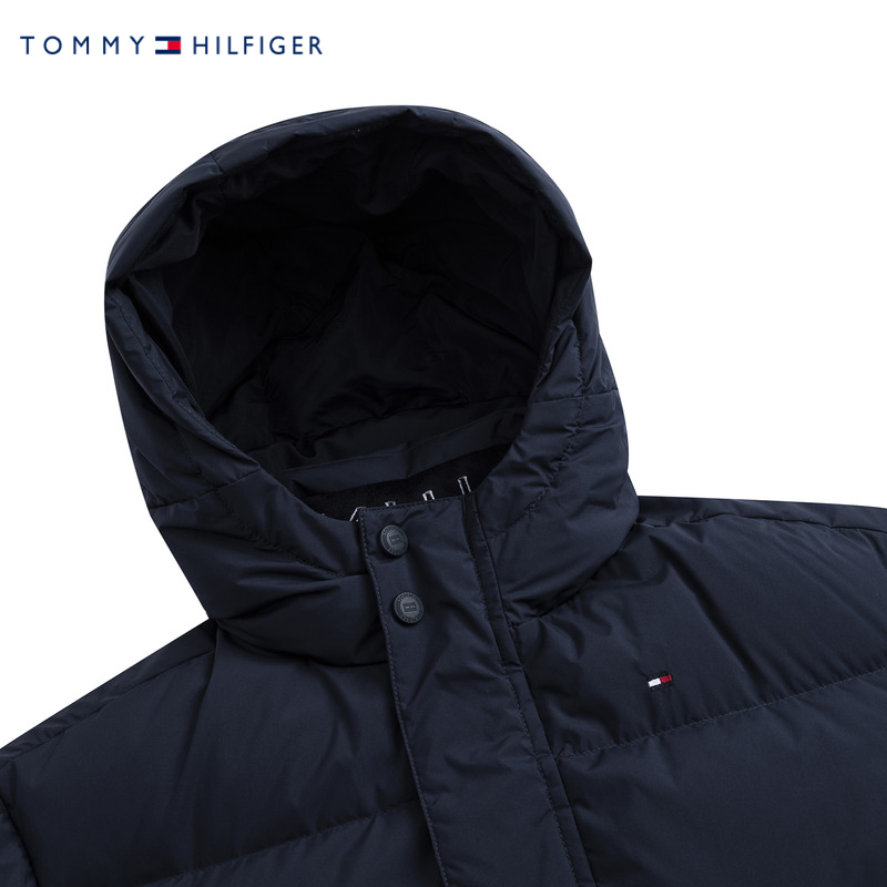 Tommy童装2024冬季新品儿童中长款羽绒服男童加厚外套中大童棉服