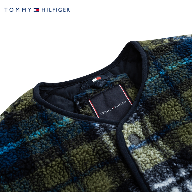 Tommy童装儿童棉服男童冬季加绒外套2024新款大小童冬装保暖加厚