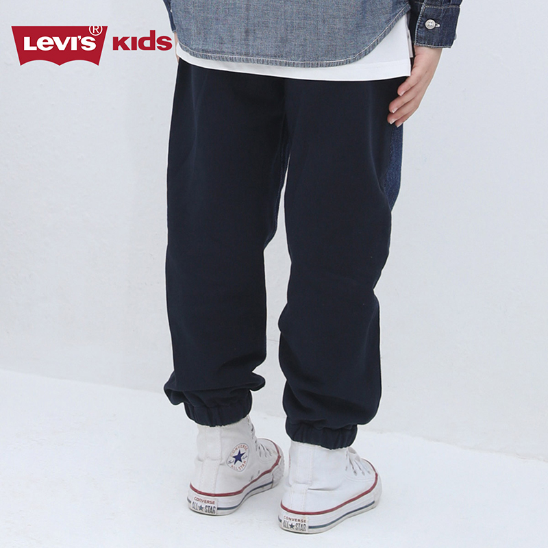 Levi's李维斯童装2024春季新款男童牛仔裤中大童洋气牛仔长裤子潮 - 图1