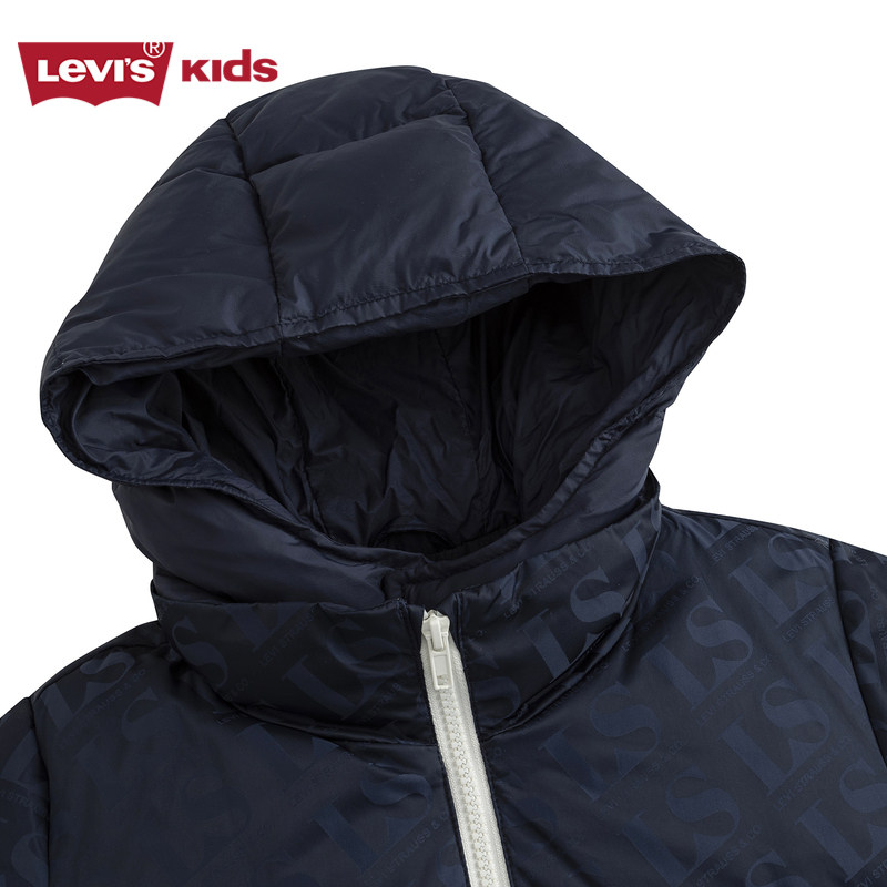 Levi's李维斯童装儿童三防羽绒服男童2025冬季新款抗寒棉服外套潮,淘宝优惠券,粉丝福利购,淘宝优惠卷