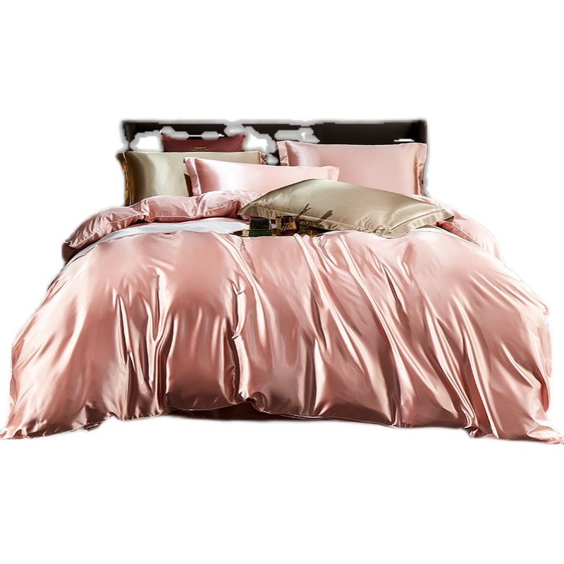 轻奢真丝被套丝滑裸睡桑蚕丝绸缎被罩冰丝蓝色单双人被单纯色单件,淘宝优惠券,粉丝福利购,淘宝优惠卷