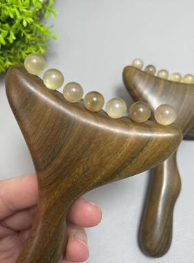 羊角筋膜按摩刷 家用身体肌肤放松工具 手持全身推拿按摩器具