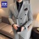 Romon double-breasted suit men's suit wedding formal suit