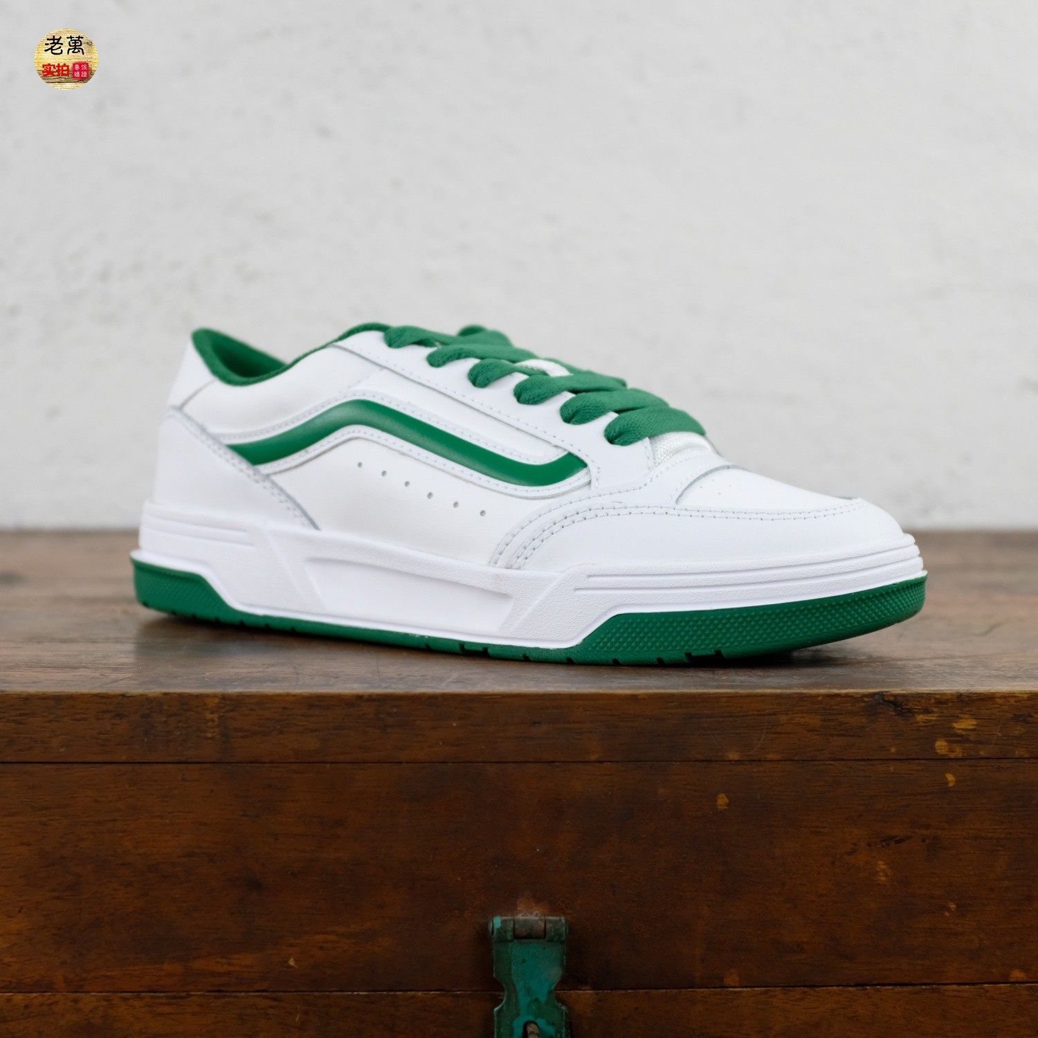 老万VANS范斯Hylane情侣运动休闲鞋舒适百搭拼色板鞋VN000D26GRN - 图0