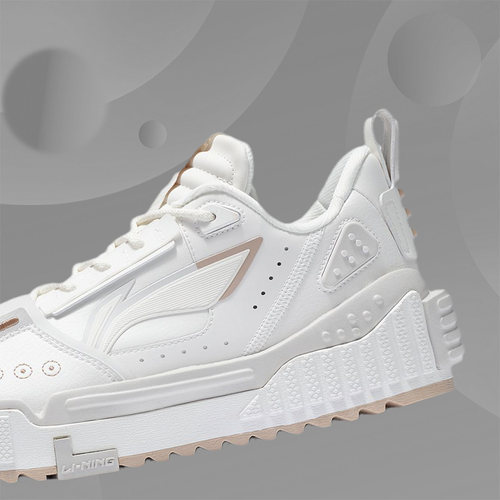 李宁LINING男子春 运动舒适 软弹 经典透气 休闲鞋AGCS075-3 - 图2