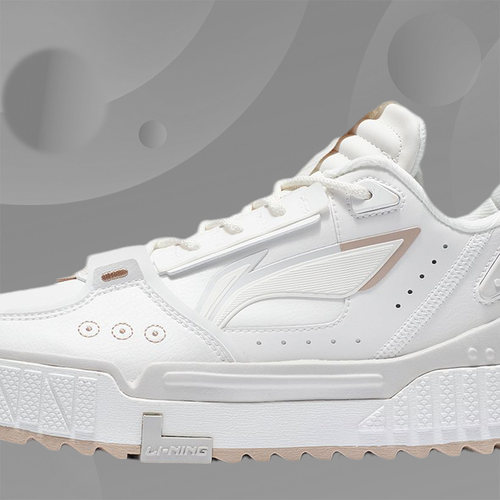 李宁LINING男子春 运动舒适 软弹 经典透气 休闲鞋AGCS075-3 - 图1