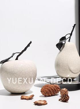粤萱简约现代水果艺术摆件样板间售楼处酒店大厅家庭客厅书房软装