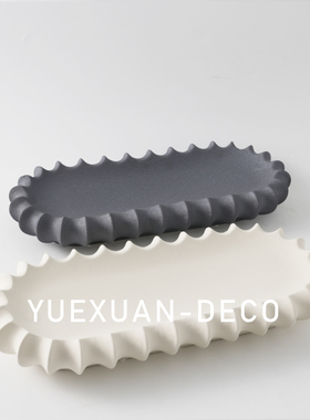 粤萱简约现代几何艺术陶瓷花器摆件售楼处样板间酒店展厅项目部