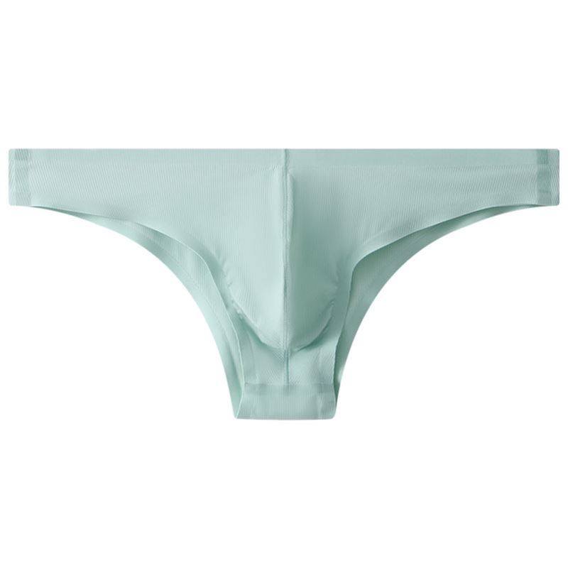 一片式纯色男士性感內褲冰丝无痕性感半超薄透明U凸囊袋三角内裤,淘宝优惠券,粉丝福利购,淘宝优惠卷