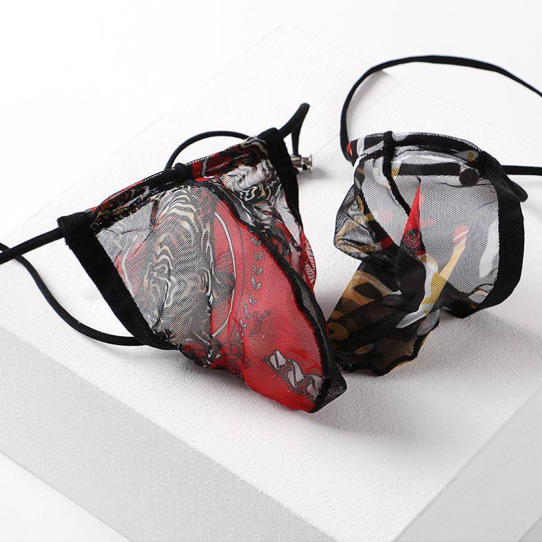 正品袋囊系绳超性感男士内裤无带丁字内裤自由调节网纱T裤,淘宝优惠券,粉丝福利购,淘宝优惠卷