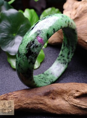 手镯菊花石贝壳摆件红绿宝包邮