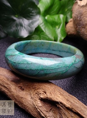 舒俱来蛋白石东陵玉绿色手镯包邮