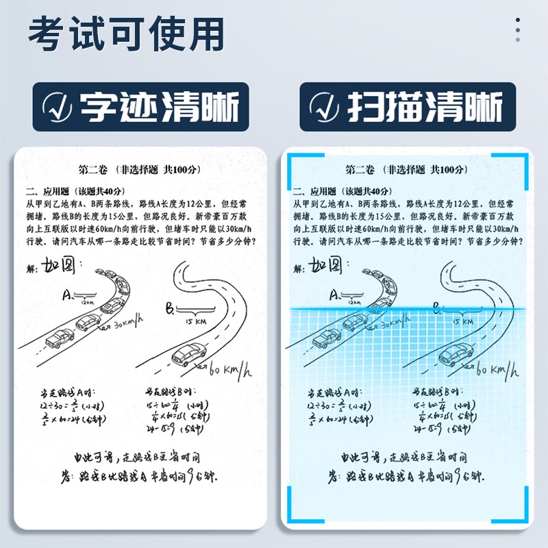 爱好真黑ST头按动笔芯速干中性笔芯黑色0.5笔芯葫芦头半针管刷题笔芯顺滑签字笔按动式碳素笔芯学生考试专用-图3