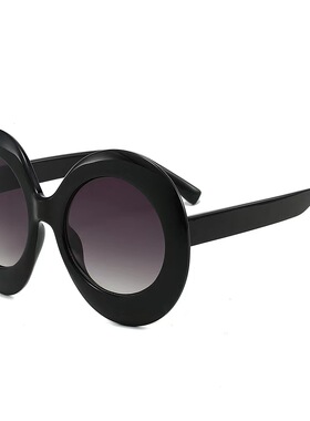 简约大众欧美风大框椭圆太阳镜