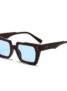 平光眼镜女装饰米钉不规则太阳镜