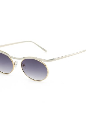 哥特式蒸汽朋克圆框简约太阳眼镜