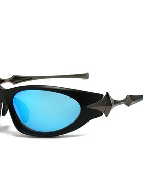 欧美跨境四角星太阳镜辣妹