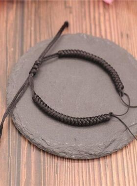 半成品金刚结手绳编织绳半成品手链2合一红绳情侣可穿珠diy手绳