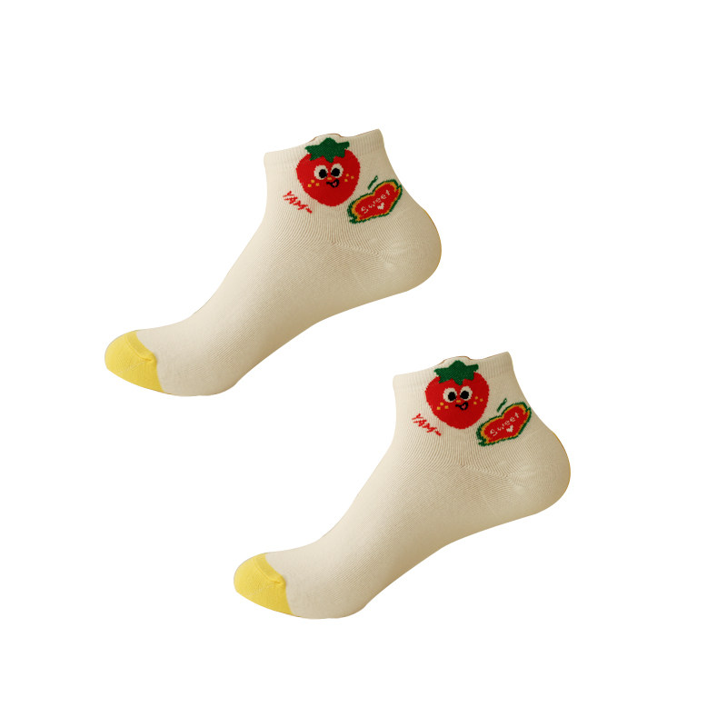 米吉诺拉韩国原创个性立体卡通水果系袜子女款春夏可爱纯棉短筒袜,淘宝优惠券,粉丝福利购,淘宝优惠卷