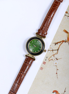 和田玉青玉女款时尚休闲百搭生活防水小巧精致