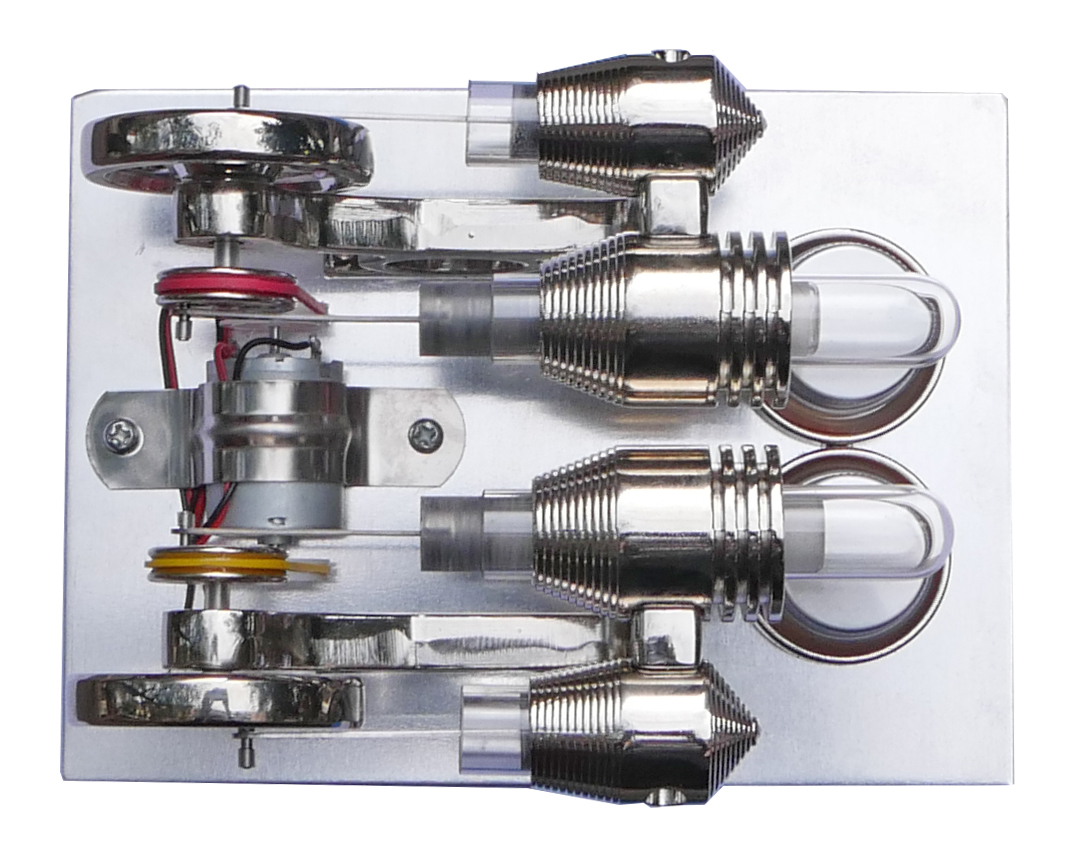 四缸罗桥斯特林发动机发电机模型 科学小制作小发明科普实验玩具