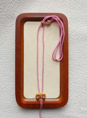 蝴蝶结2024年新款锁骨编织项链绳