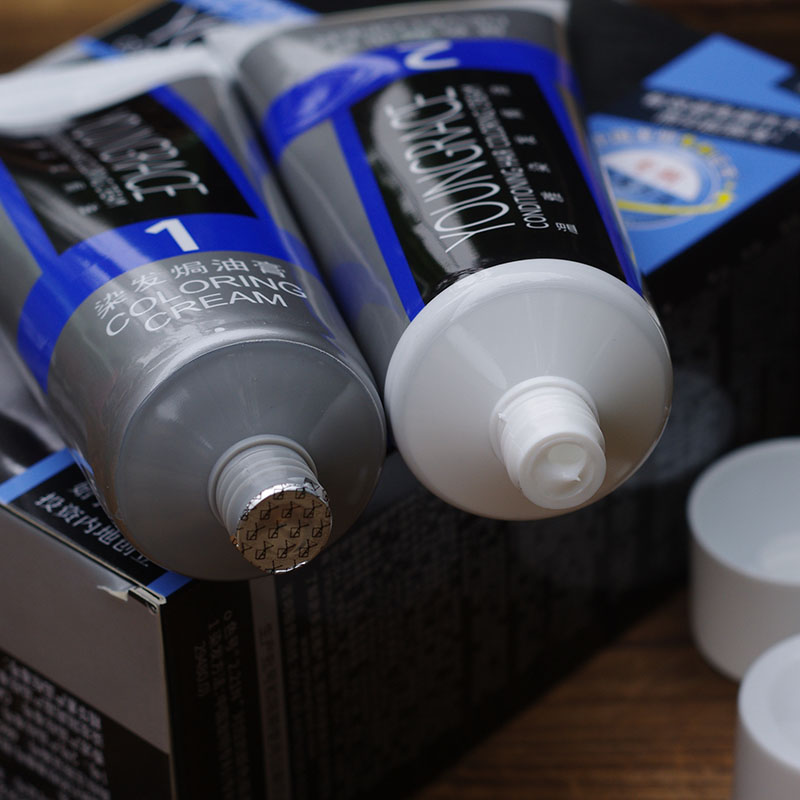 温雅染发剂遮盖白发自然黑色染发膏快速染黑染护合一自己在家染发 - 图2