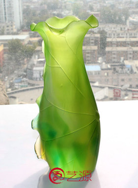 琉璃花瓶镇宅风水供奉结婚礼物