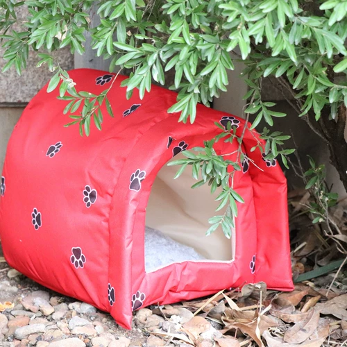 Блуждающий кошачий гнездо зимний термостатический открытый кошачий дом кошачий дом домашние животные простые дождь.