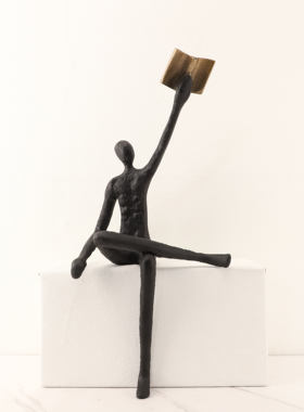 办公室玄关人物家居装饰品摆件