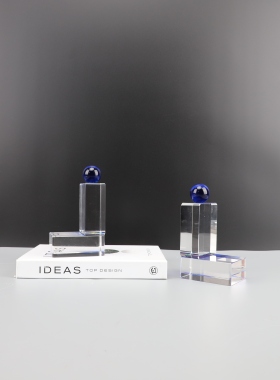 北欧简约水晶钻石书挡样板房