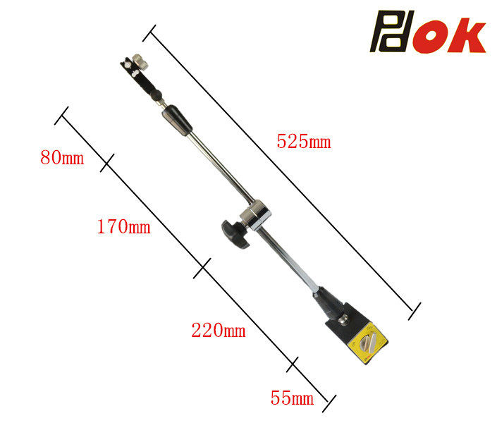PDOK万向磁性表坐机械式百分表千分表杠杆表支座工业相机视觉支架-图2