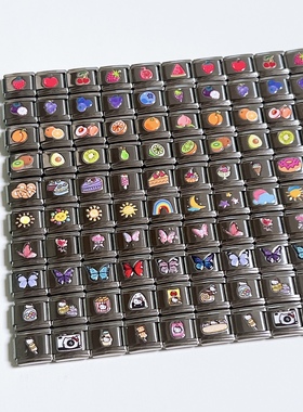 印刷款卡通模块手链2DIY拼接钢带链原创设计情侣闺蜜女生生日礼物