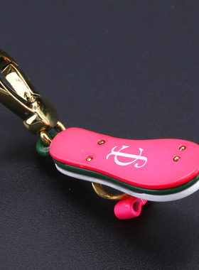 立体镶钻蝴蝶结人字拖鞋吊坠项链