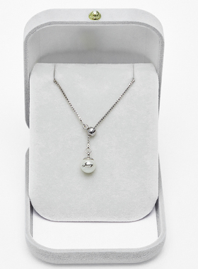 时尚风字母白色珍珠可调节项链