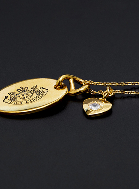 字母爱心可调节毛衣项链