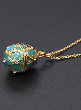 珐琅釉可打开毛衣项链