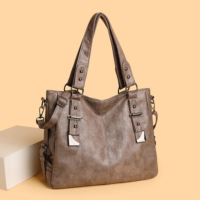 跨境大容量包包女2025新款时尚手提托特包PU单肩包斜挎包,淘宝优惠券,粉丝福利购,淘宝优惠卷