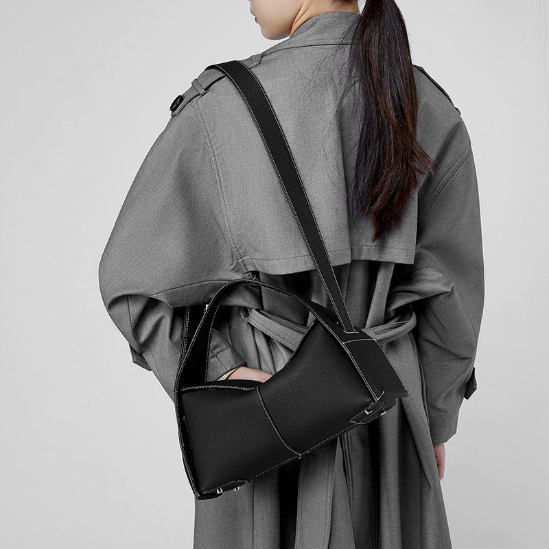 秋冬新款头层牛皮可拆手提斜跨挂耳系列屋檐包单肩斜挎真皮女包包,淘宝优惠券,粉丝福利购,淘宝优惠卷