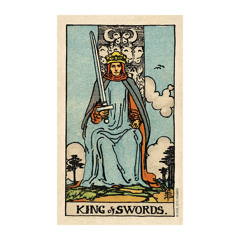 进口正版百年伟特塔罗牌铁盒口袋版SmithWaite Tarot韦特维特复古-图1