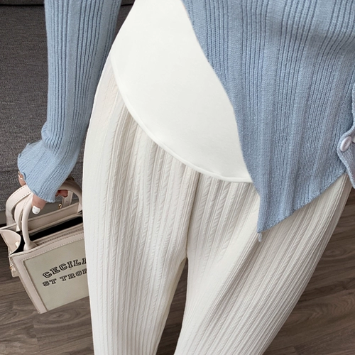 Шелковые тонкие весенние штаны для беременных, большой размер, осенние