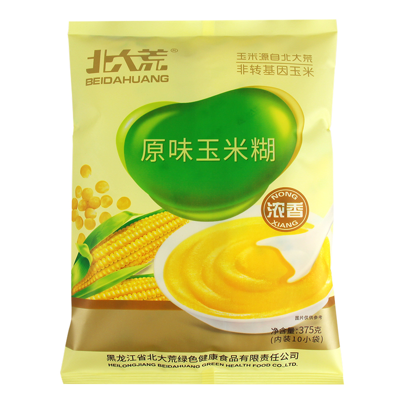 北大荒原味玉米糊375g【三赠一】速食粥早餐即食冲饮粗粮玉米粉糊 - 图3