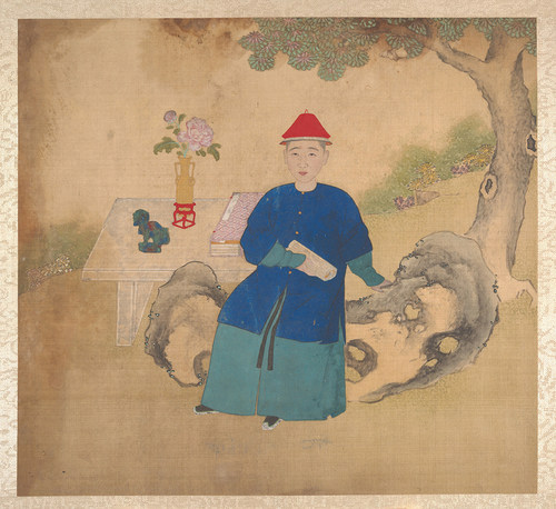 清人肖像图册19副古人服饰写生水墨国画高清电子图片临摹参考素材 - 图1
