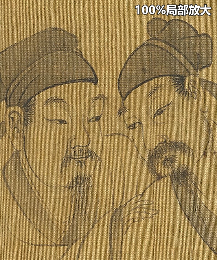 李公麟西园雅集图宋朝名画古代名流聚会人物绘画高清电子图片素材