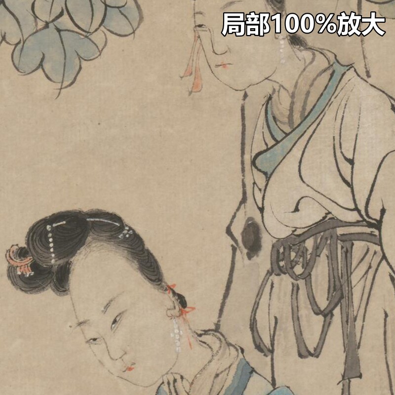任薰西厢记图画册12副清朝古代民间传说故事绘本高清电子图片素材