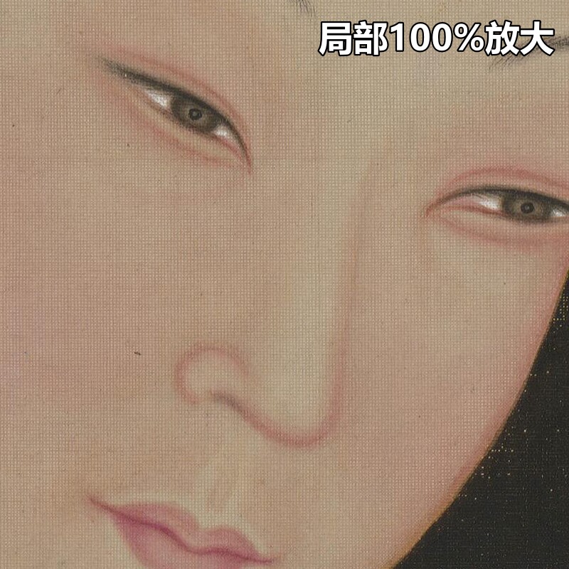 清朝宫廷画师雍正十二美人之博古幽思图汉服装高清电子版图片素材